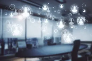 Servizi digitali e connessioni per ufficio virtuale